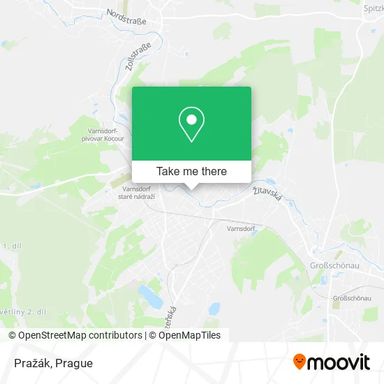 Карта Pražák