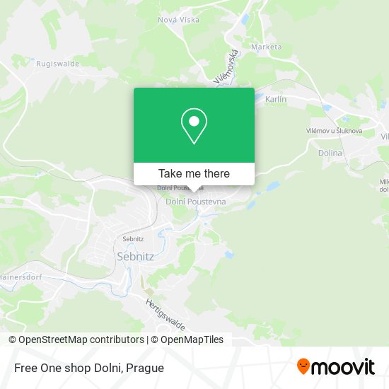Карта Free One shop Dolni