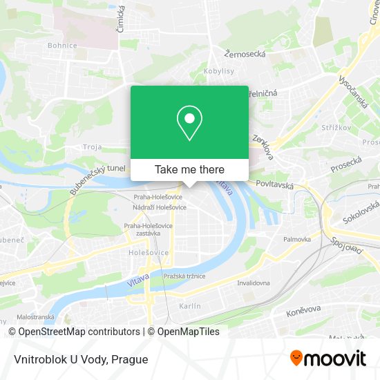 Карта Vnitroblok U Vody