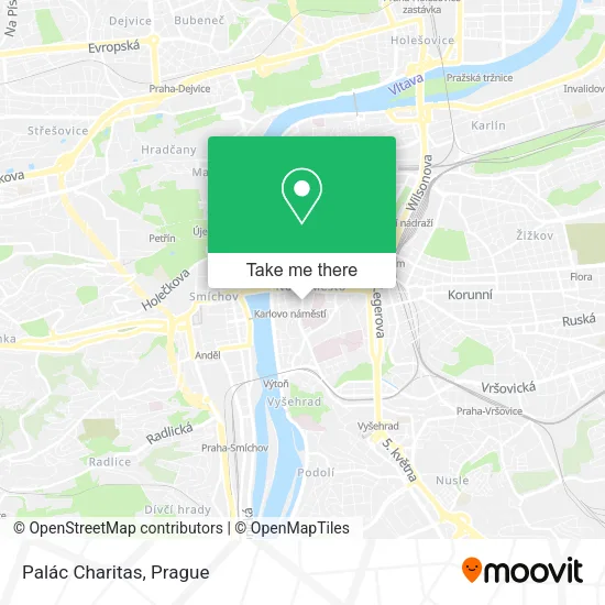 Карта Palác Charitas