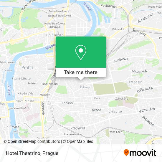Hotel Theatrino map