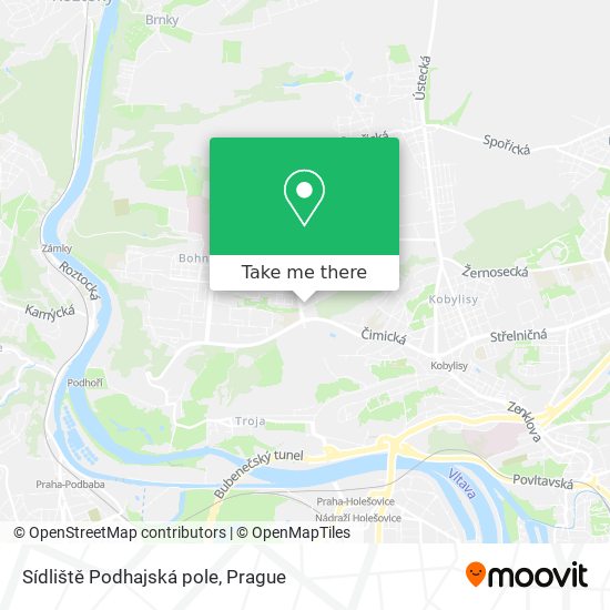 Sídliště Podhajská pole map