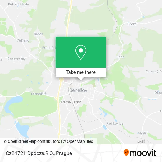 Карта Cz24721 Dpdczs.R.O.