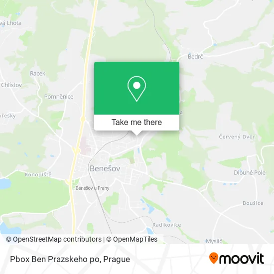 Карта Pbox Ben Prazskeho po