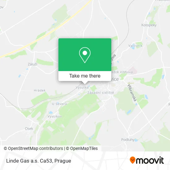 Карта Linde Gas a.s. Ca53