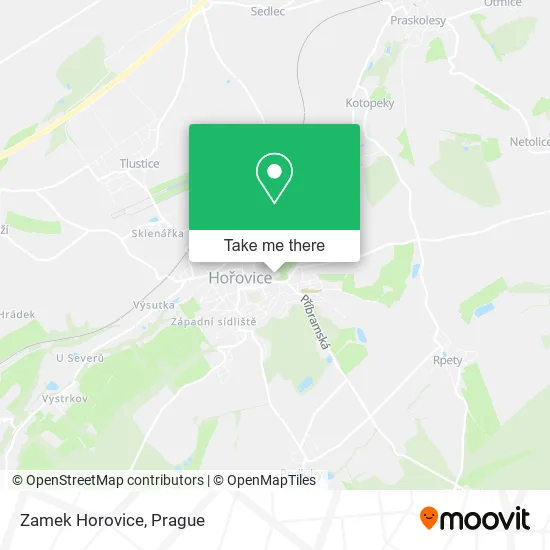 Карта Zamek Horovice