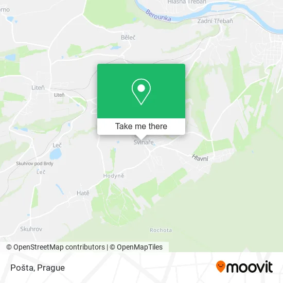 Карта Pošta