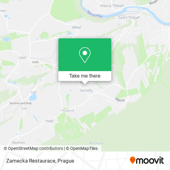 Карта Zamecka Restaurace