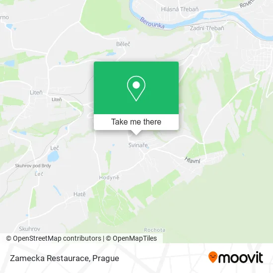 Карта Zamecka Restaurace