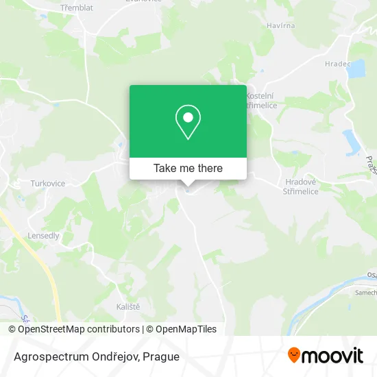 Карта Agrospectrum Ondřejov