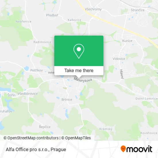 Карта Alfa Office pro s.r.o.