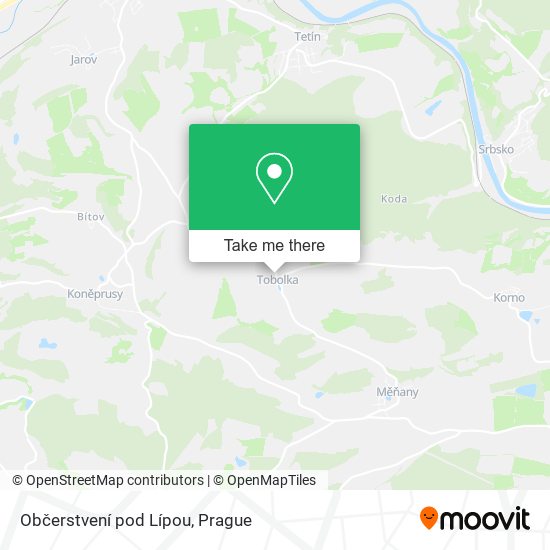 Občerstvení pod Lípou map