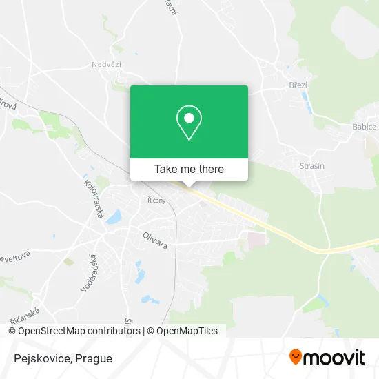 Карта Pejskovice