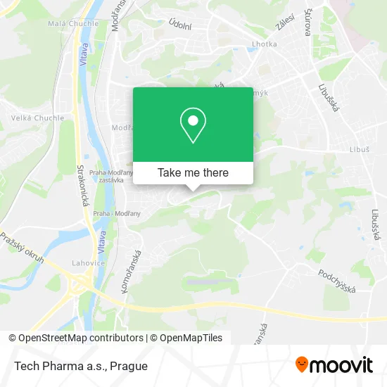 Карта Tech Pharma a.s.