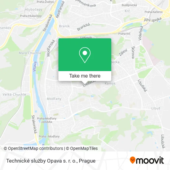 Карта Technické služby Opava s. r. o.