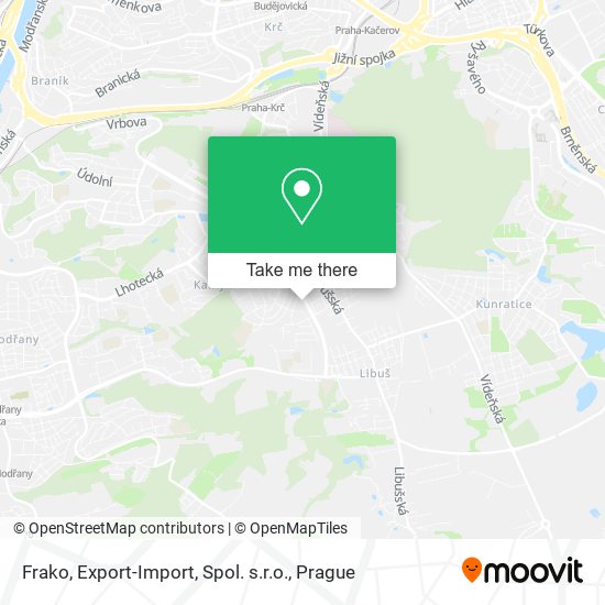 Frako, Export-Import, Spol. s.r.o. map