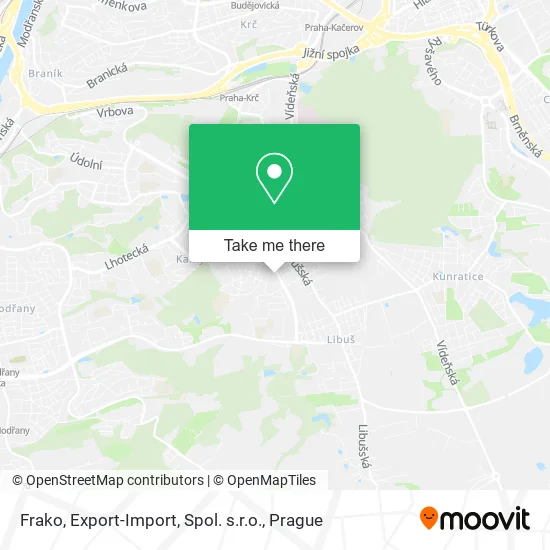 Карта Frako, Export-Import, Spol. s.r.o.
