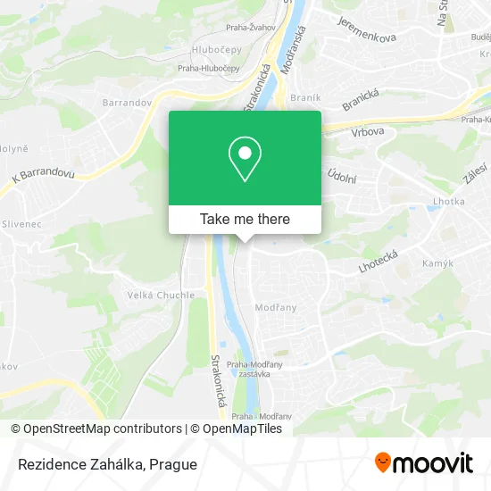 Карта Rezidence Zahálka