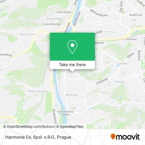 Карта Harmonie Cs, Spol. s R.O.