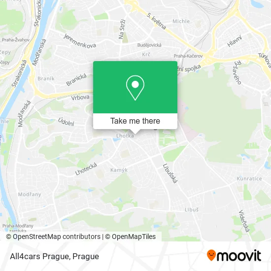 All4cars Prague map