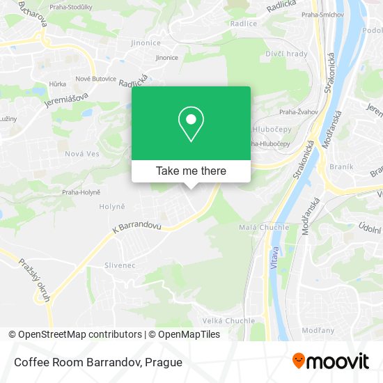 Coffee Room Barrandov map