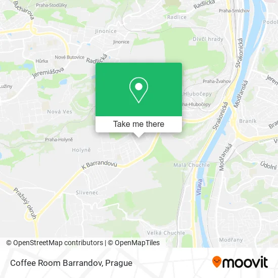 Карта Coffee Room Barrandov