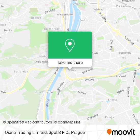 Diana Trading Limited, Spol.S R.O. map