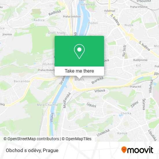 Карта Obchod s oděvy