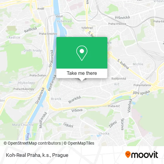 Карта Koh-Real Praha, k.s.