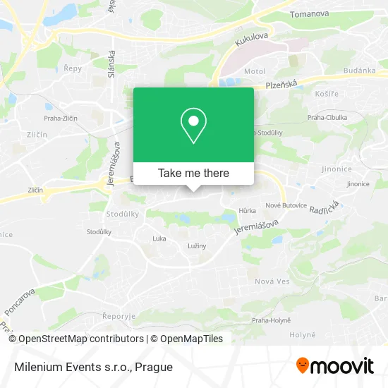 Карта Milenium Events s.r.o.