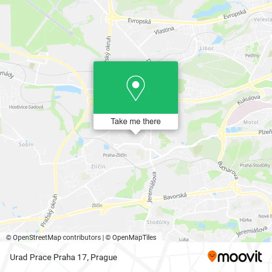 Карта Urad Prace Praha 17