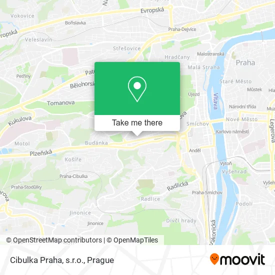 Карта Cibulka Praha, s.r.o.
