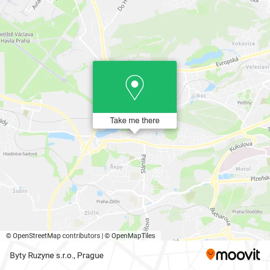Карта Byty Ruzyne s.r.o.