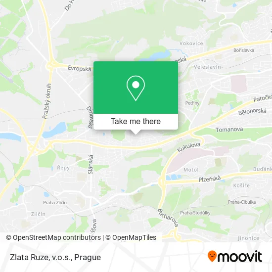 Карта Zlata Ruze, v.o.s.