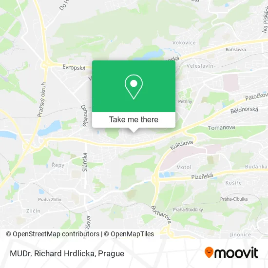 Карта MUDr. Richard Hrdlicka