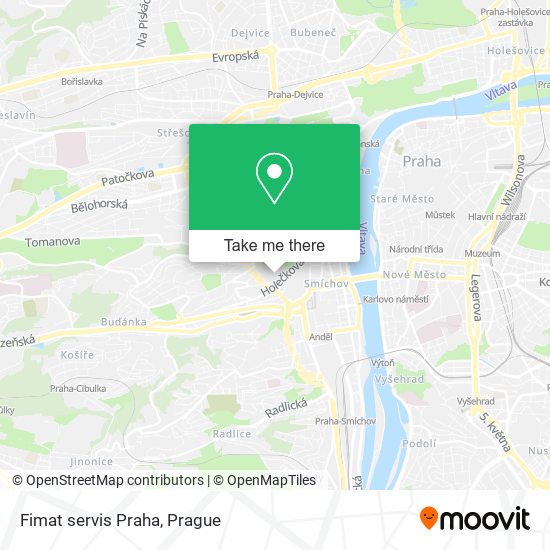 Fimat servis Praha map