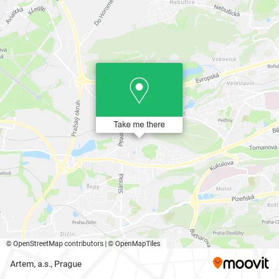 Карта Artem, a.s.