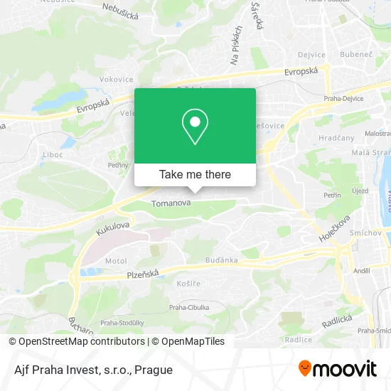 Карта Ajf Praha Invest, s.r.o.