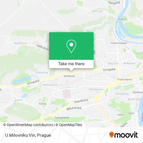 Карта U Milovniku Vin