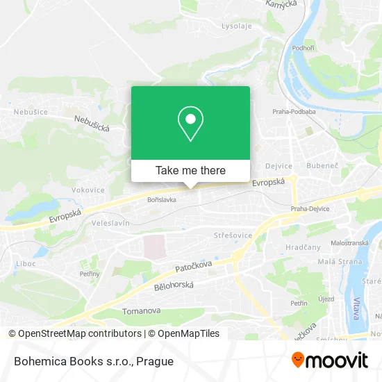 Карта Bohemica Books s.r.o.