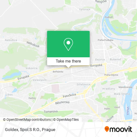 Карта Goldex, Spol.S R.O.