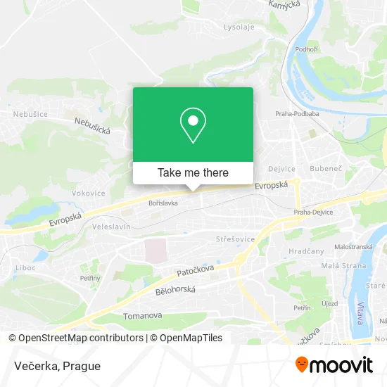 Карта Večerka