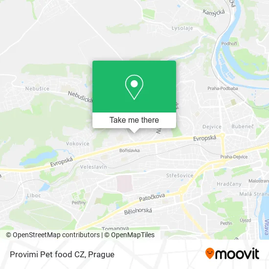Карта Provimi Pet food CZ