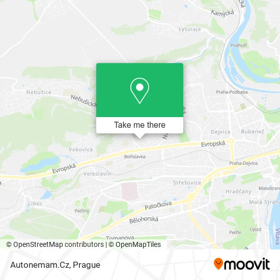 Карта Autonemam.Cz