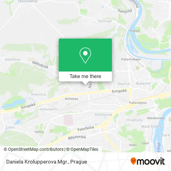Карта Daniela Krolupperova Mgr.