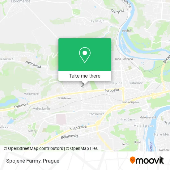 Карта Spojené Farmy