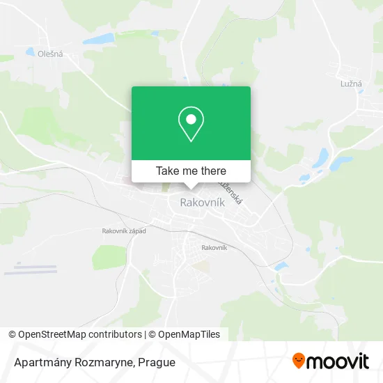 Карта Apartmány Rozmaryne