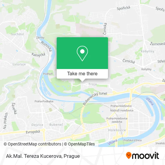 Карта Ak.Mal. Tereza Kucerova