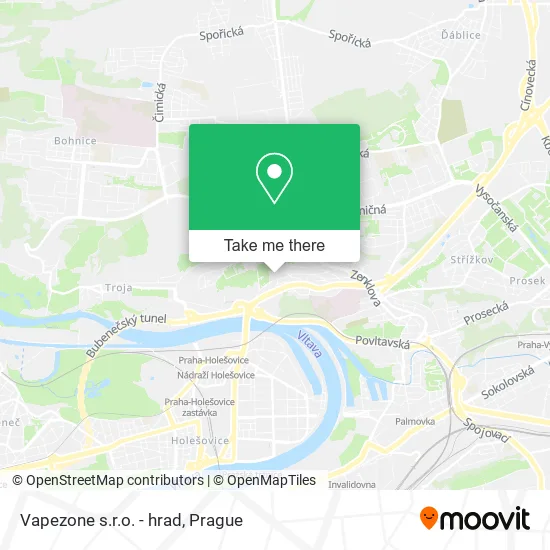 Карта Vapezone s.r.o. - hrad