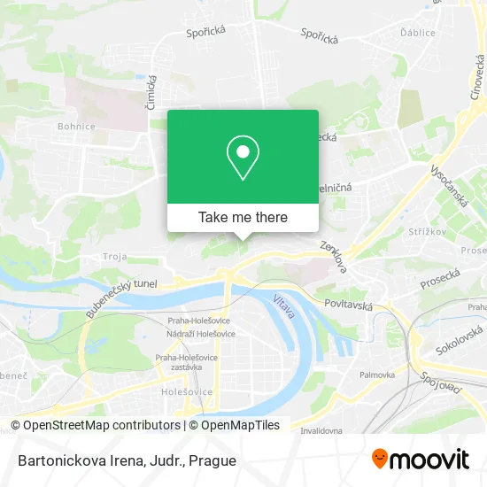 Карта Bartonickova Irena, Judr.